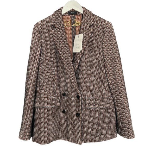 THEORY Piazza Walden Tweed Double-Breasted Jacket - NWT - Picture 12 of 12